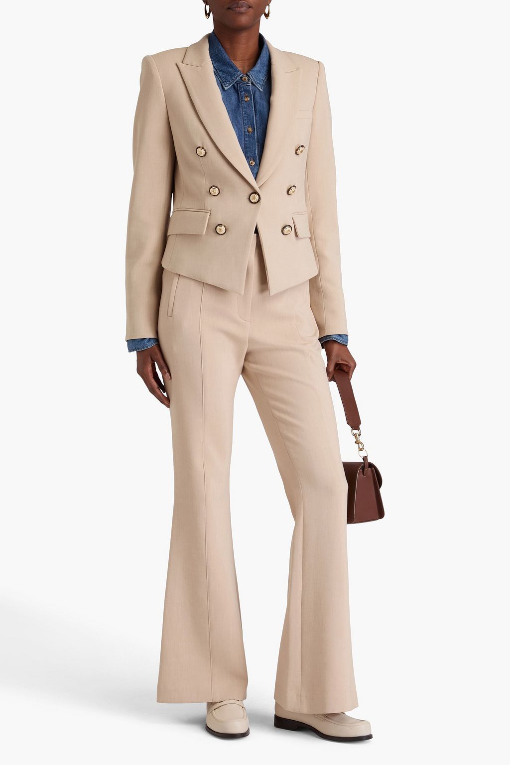 VERONICA BEARD Diego Dickey embellished crepe blazer