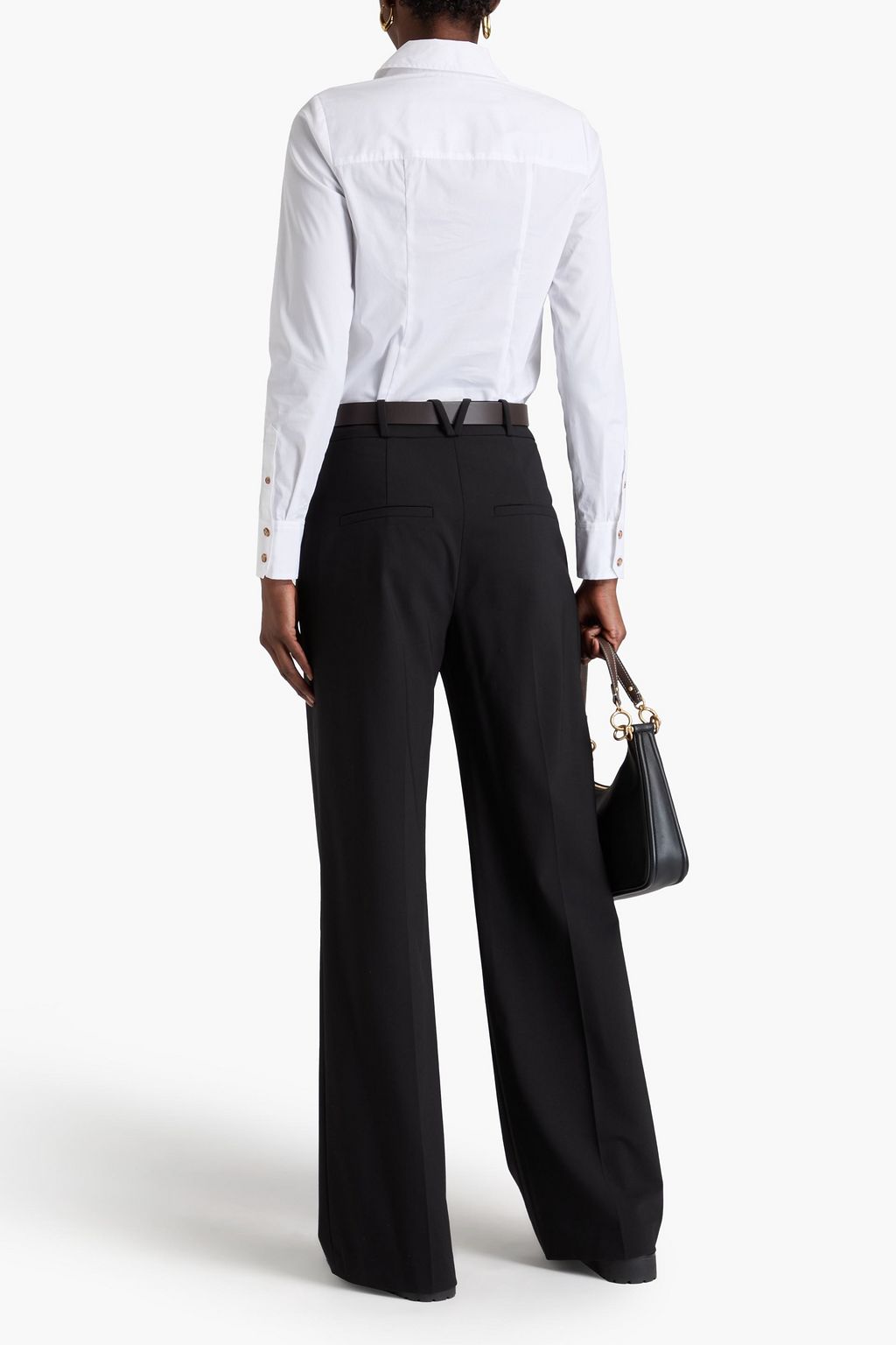 VERONICA BEARD Libby cotton-blend poplin shirt