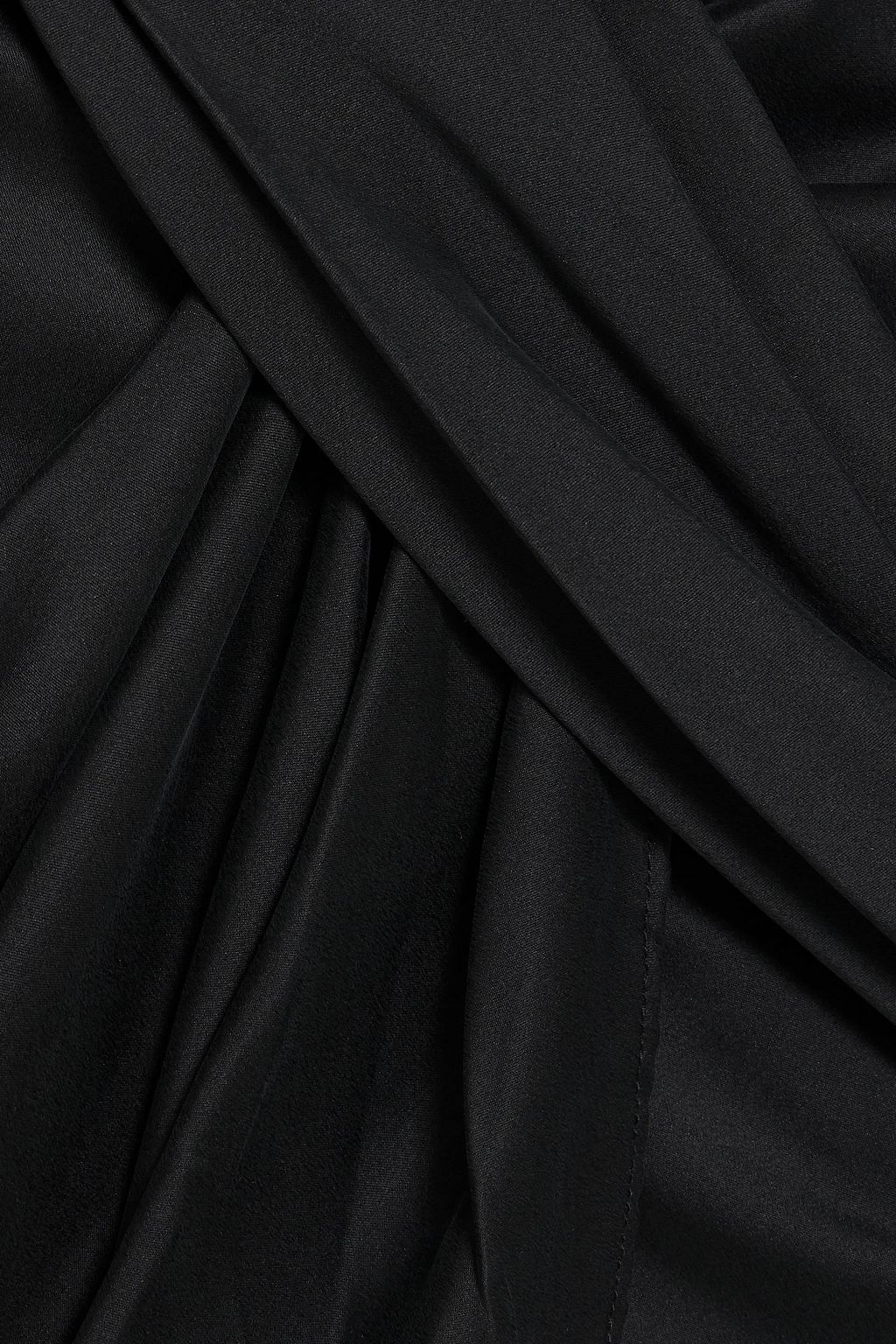 ZIMMERMANN Draped silk-blend satin mini dress