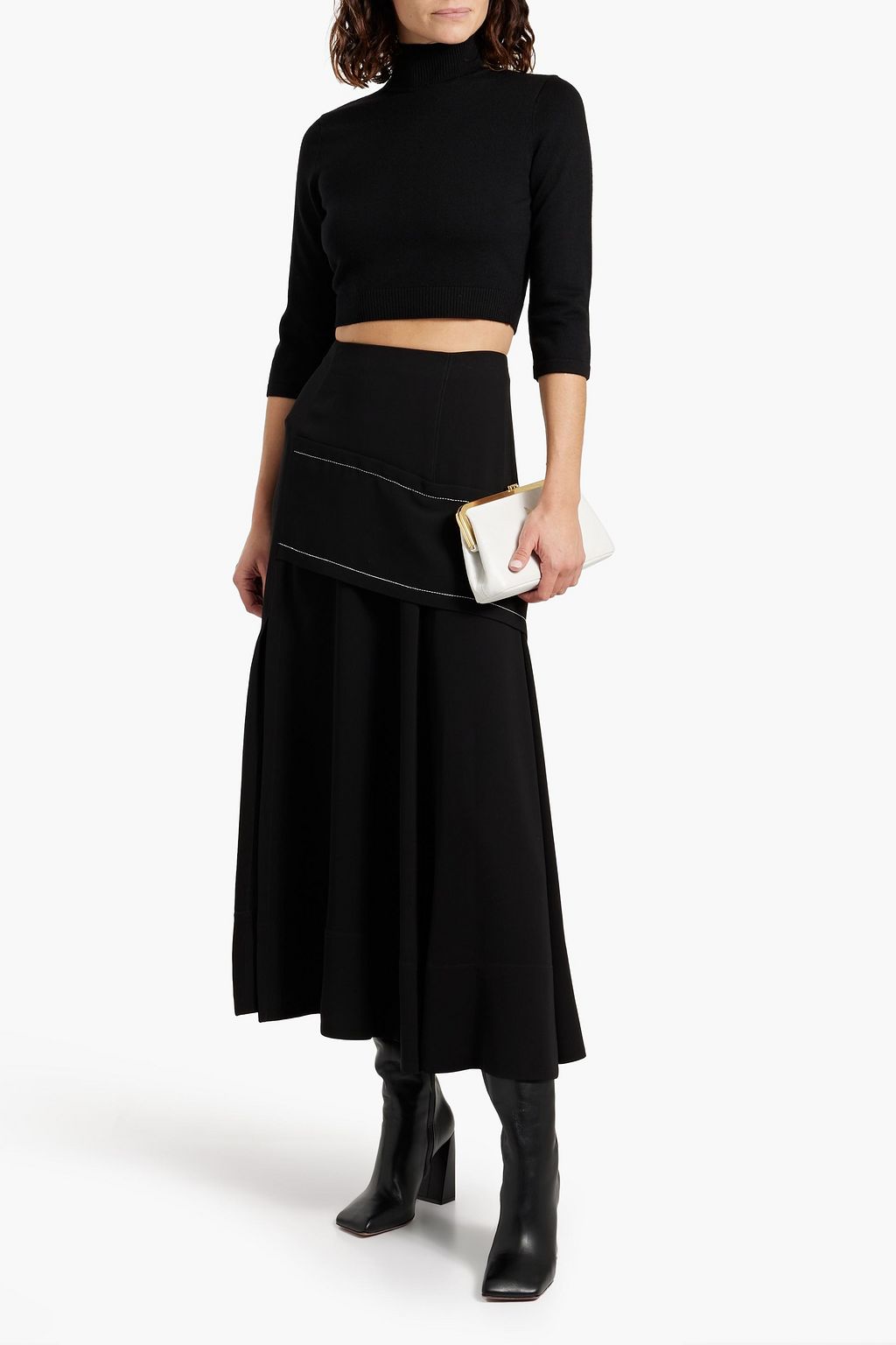 ZIMMERMANN Cropped wool turtleneck sweater