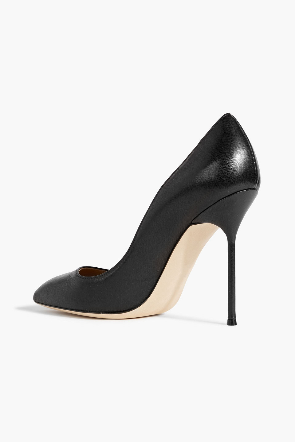 Sergio Rossi Chic 105 Leather Pumps In Black