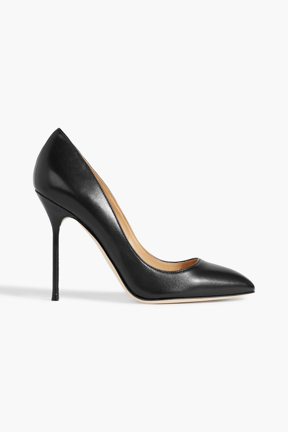 Sergio Rossi Chic 105 Leather Pumps In Black