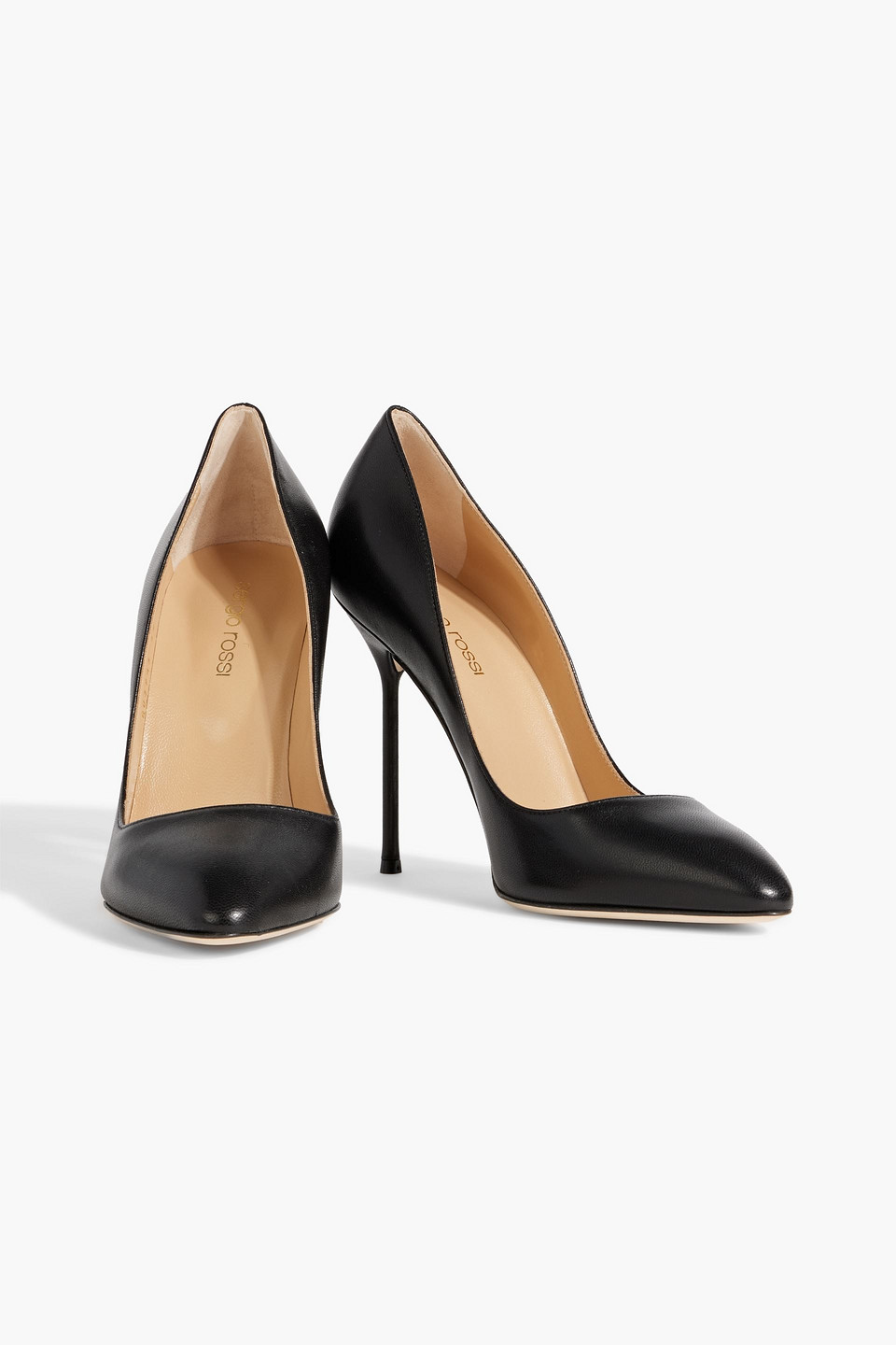 Sergio Rossi Chic 105 Leather Pumps In Black