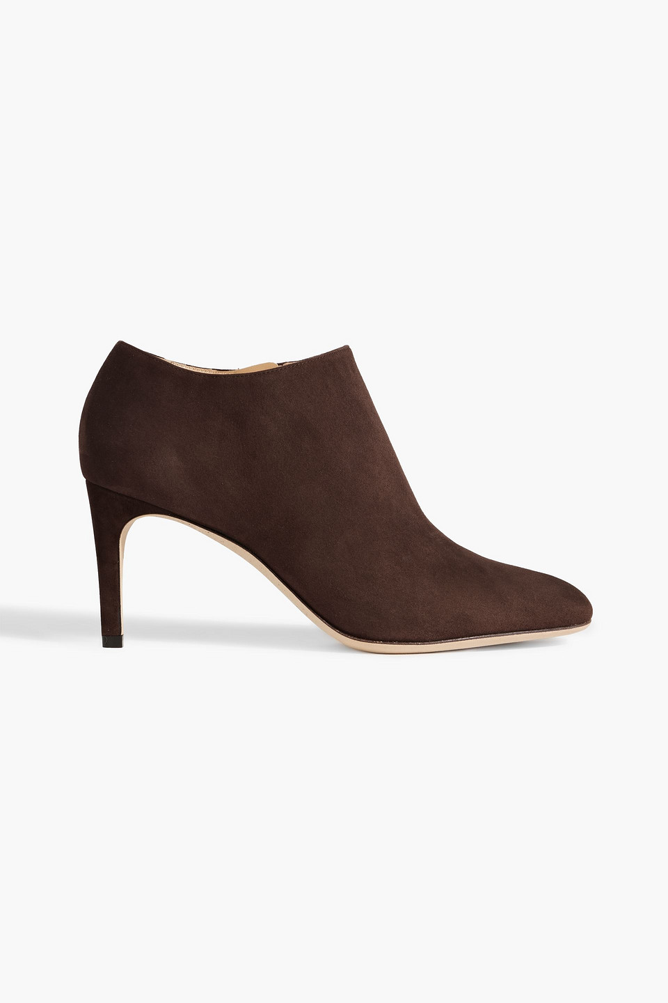 Sergio Rossi Madame 75 Suede Ankle Boots In Chocolate