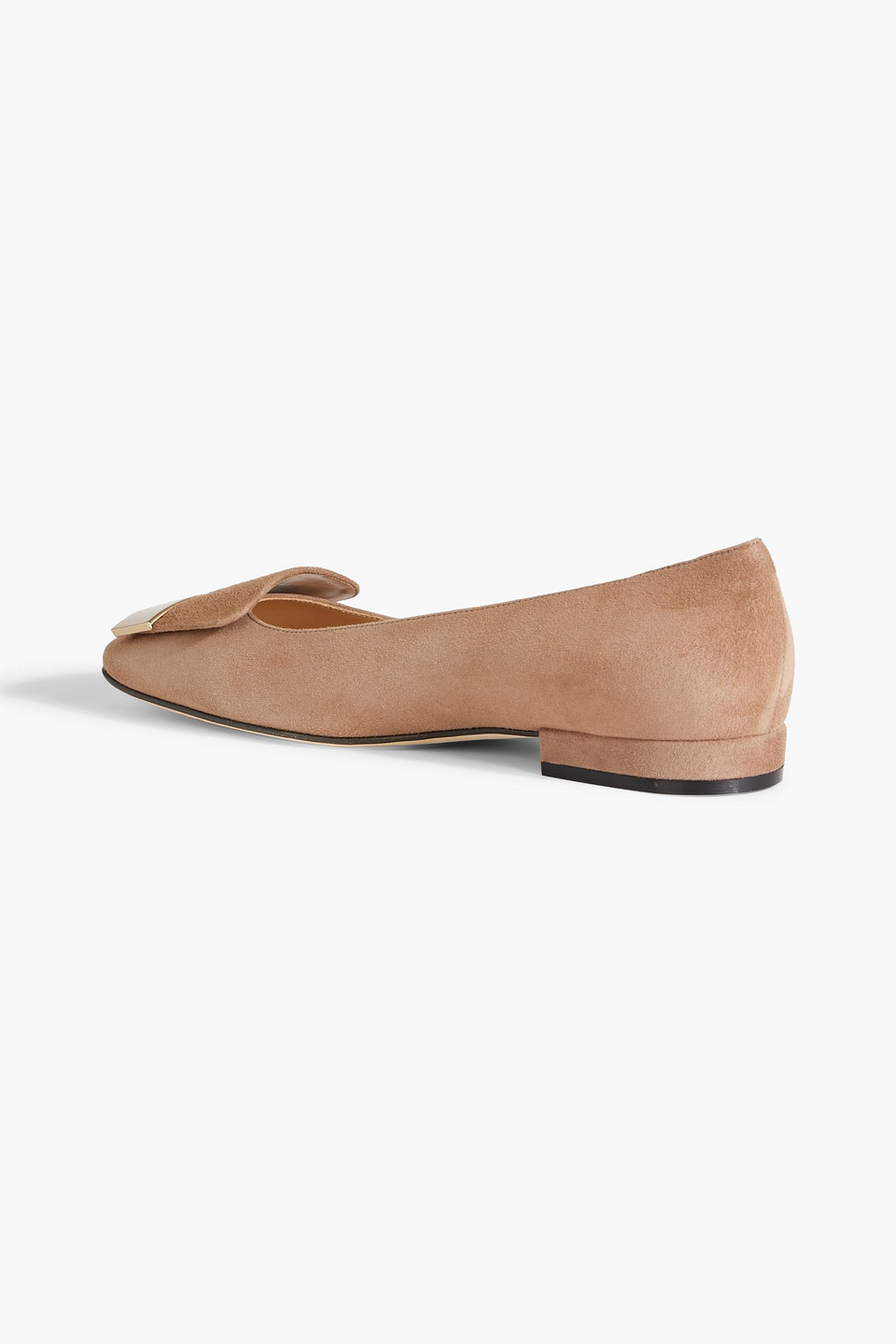 SERGIO ROSSI SR1 BALLERINA 15 SUEDE FLATS