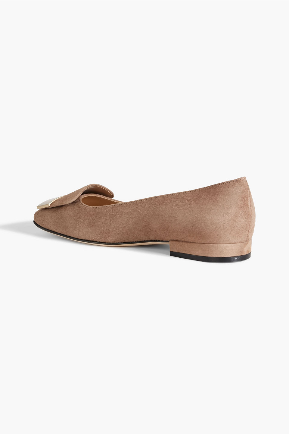 SERGIO ROSSI SR1 BALLERINA 15 SUEDE FLATS