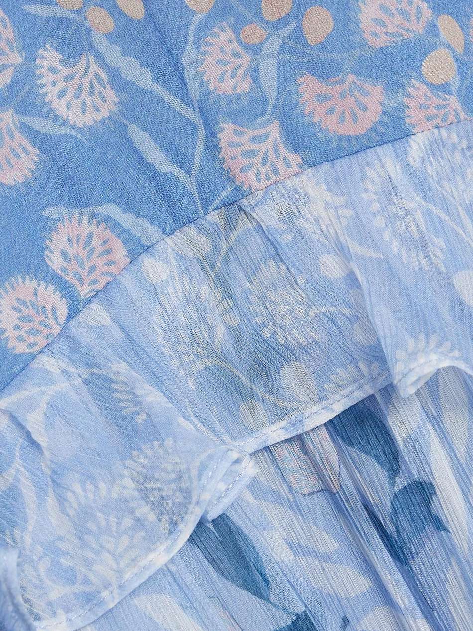 jolie floral-print silk-chiffon and georgette maxi dress