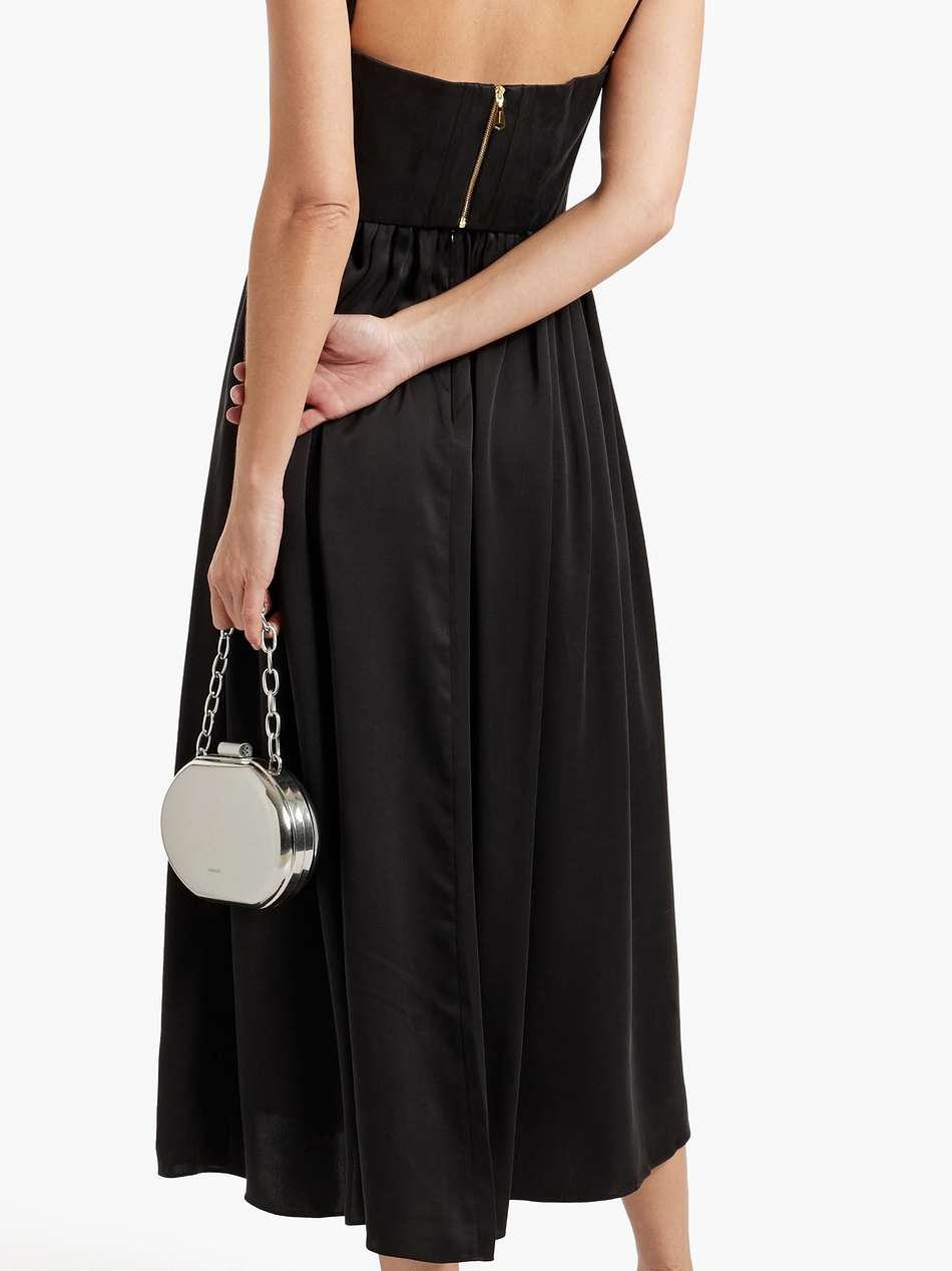 silk midi dress