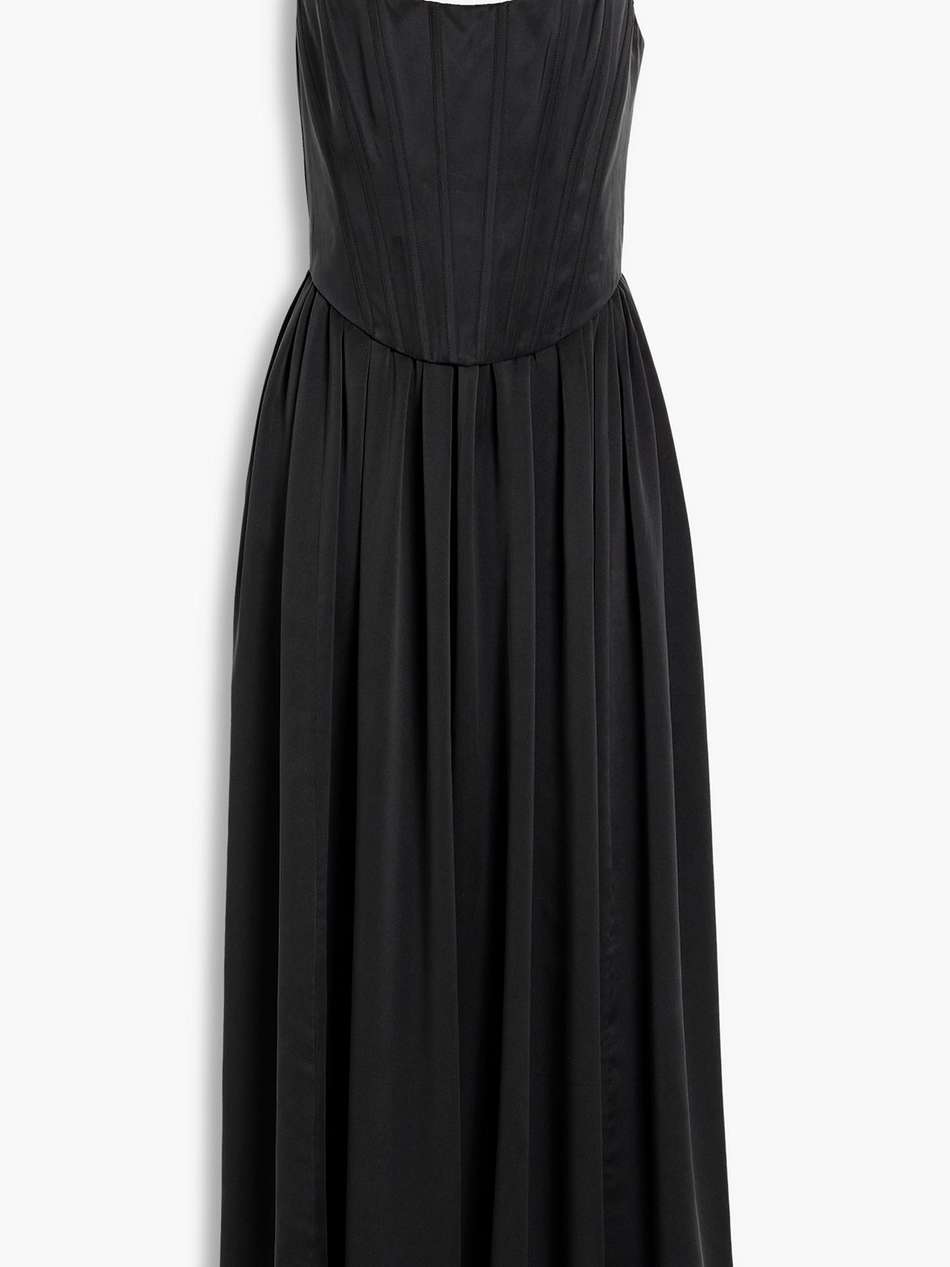 silk midi dress