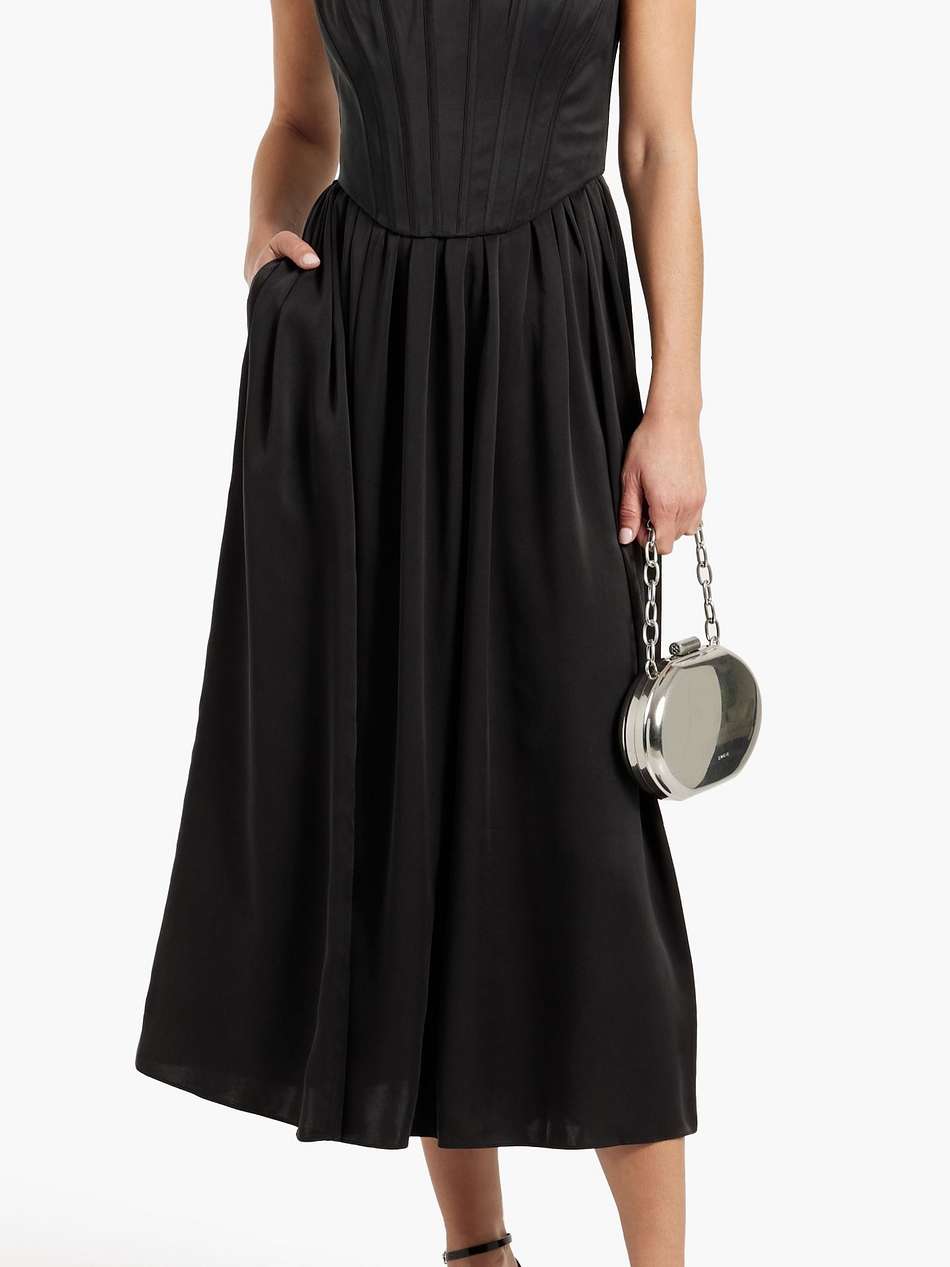 silk midi dress