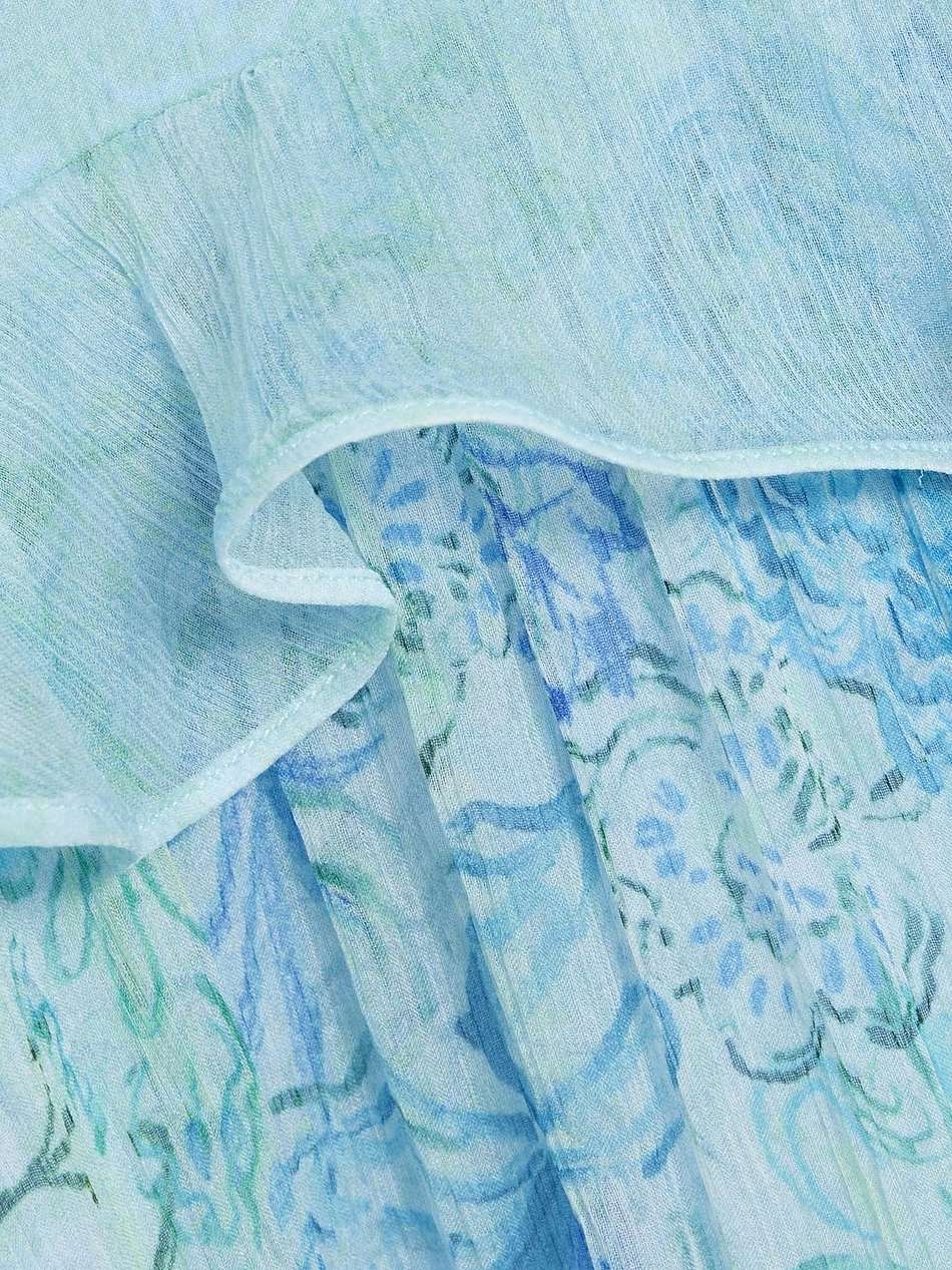 jolie floral-print silk-chiffon and georgette maxi dress
