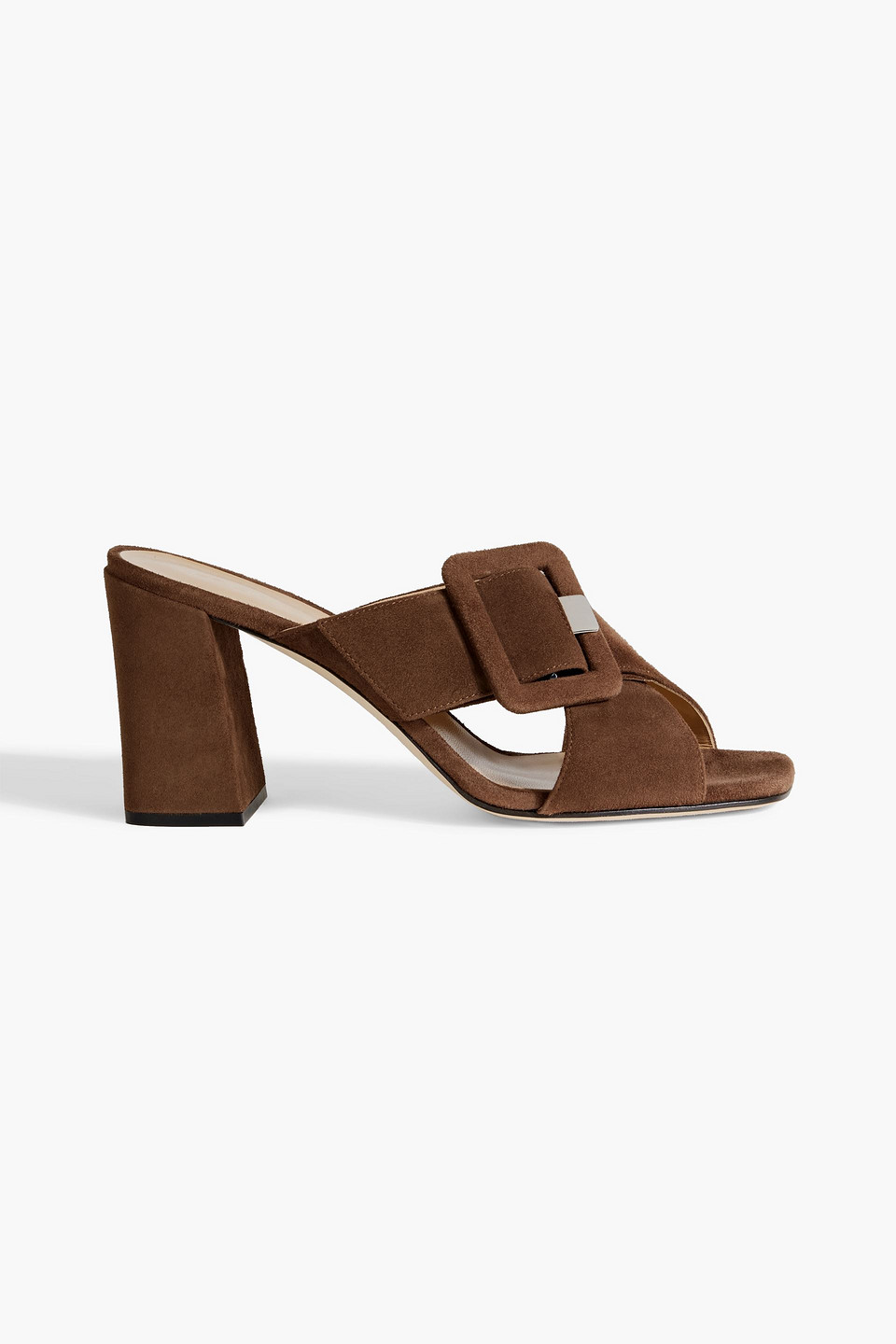 Sergio Rossi Mia 80 Suede Sandals In Brown