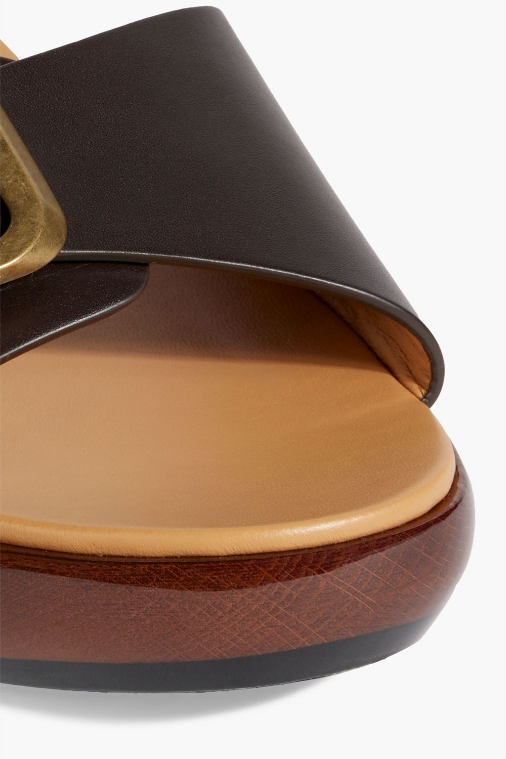 TOD'S Buckled leather slides