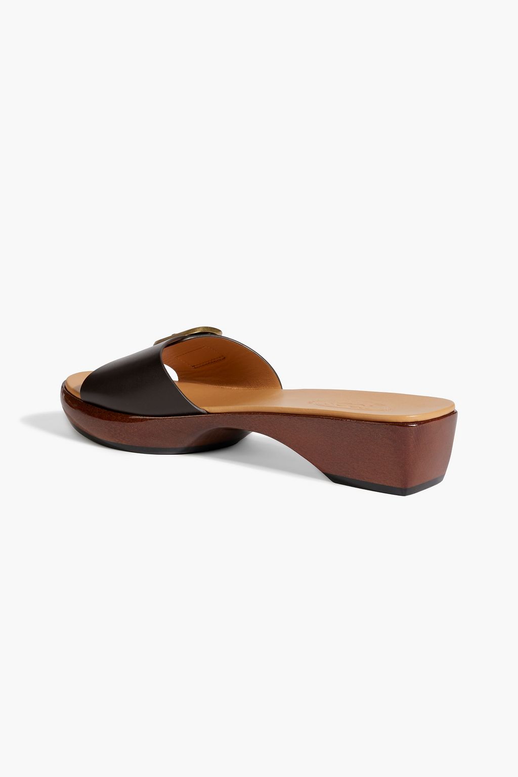 TOD'S Buckled leather slides