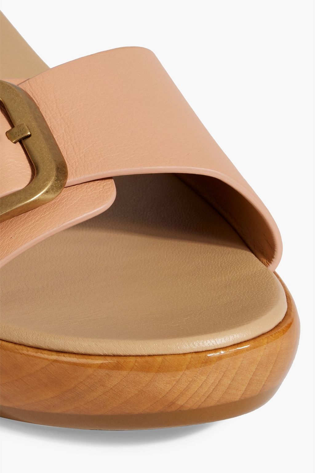 TOD'S Buckled leather slides