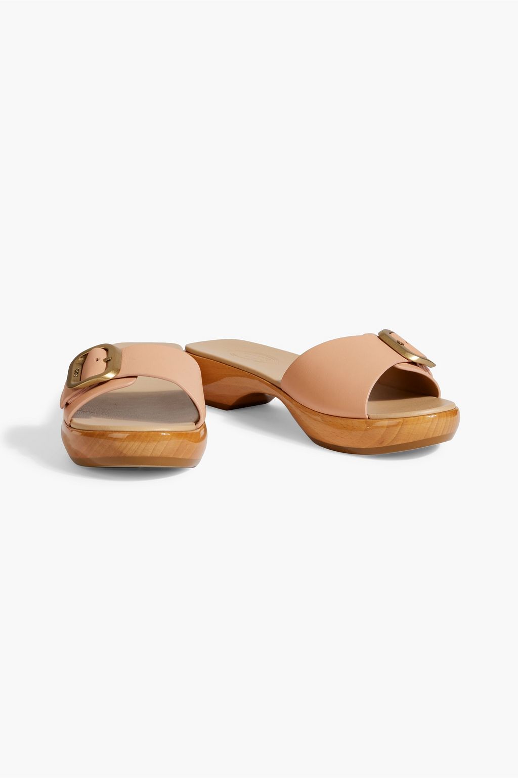 TOD'S Buckled leather slides
