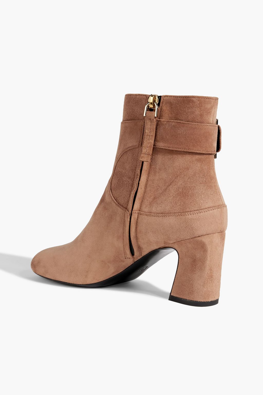 ROGER VIVIER Trompette buckled suede ankle boots