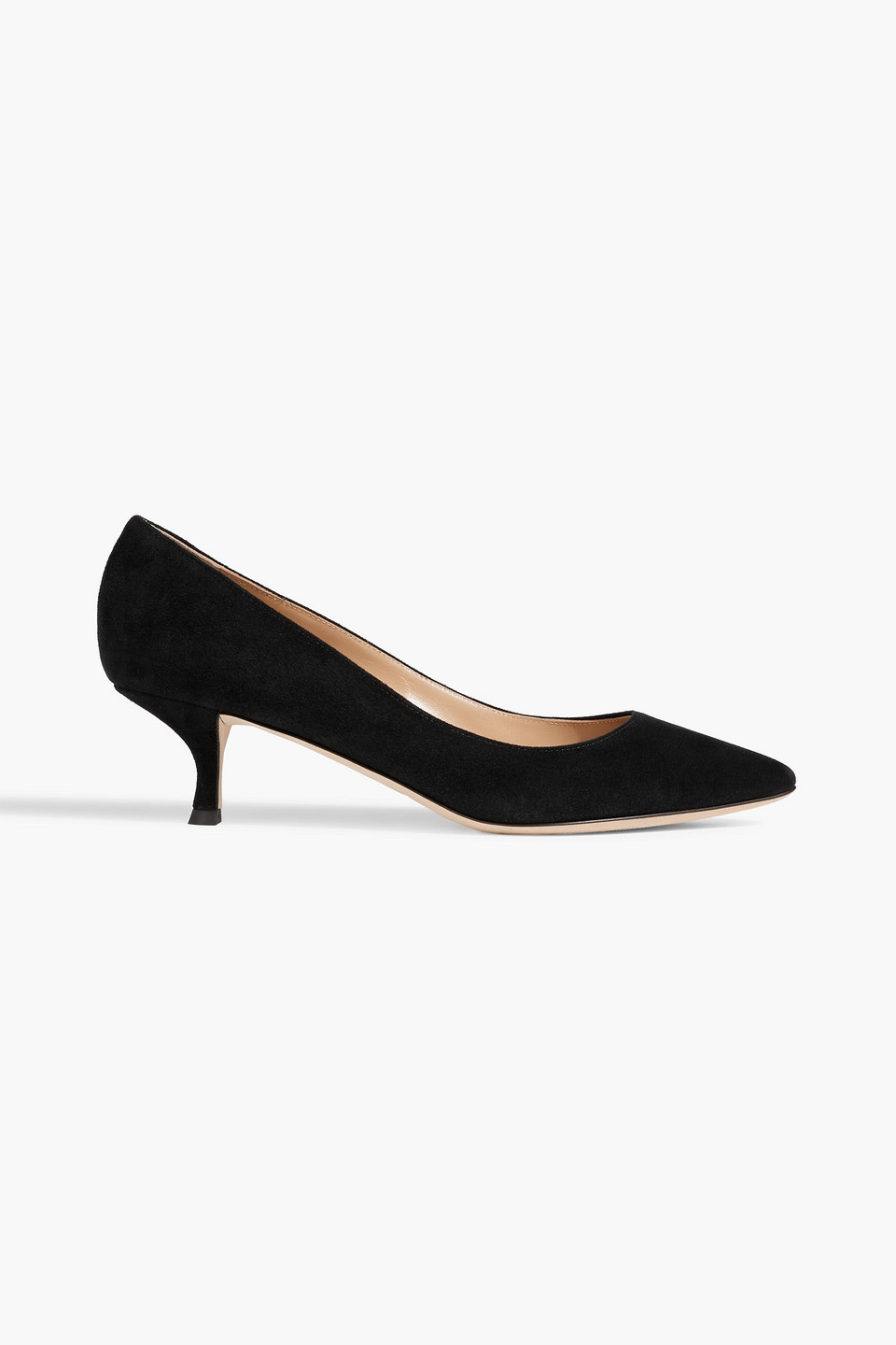Sergio Rossi Secret 50 Suede Pumps In Black