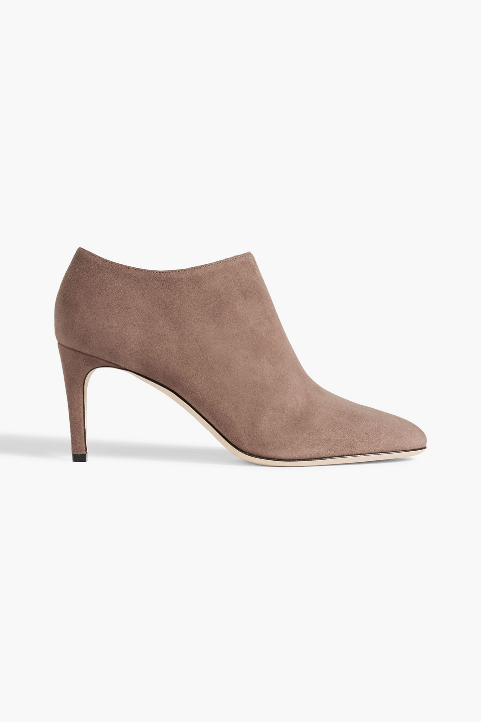 Sergio Rossi Madame 75 Suede Ankle Boots In Taupe