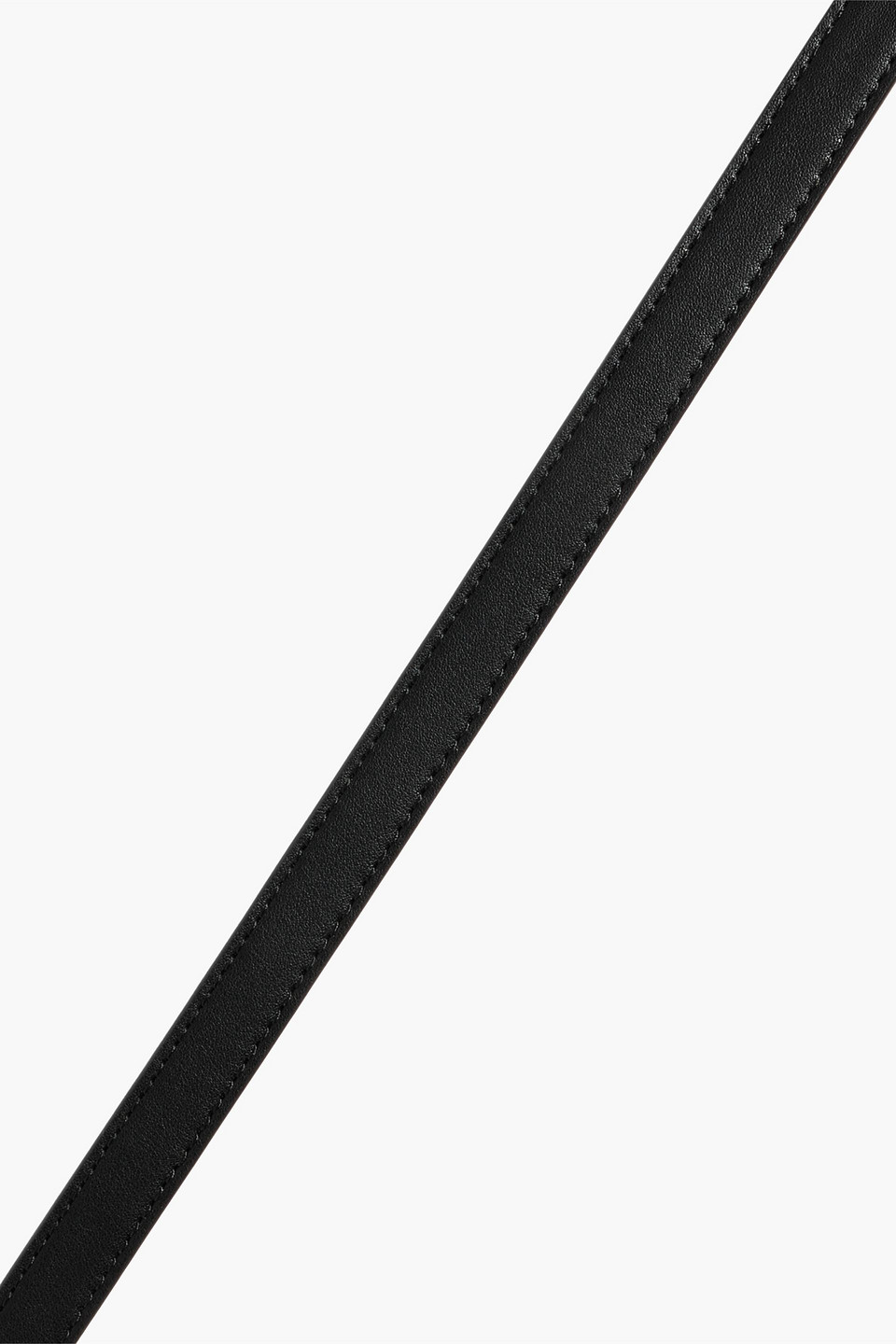 Ganni Leather Belt In Black