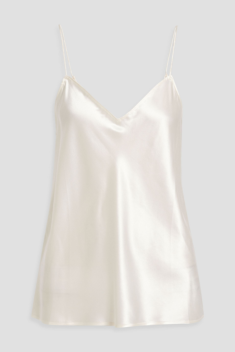 Paige Cicely Silk-satin Camisole In Ivory