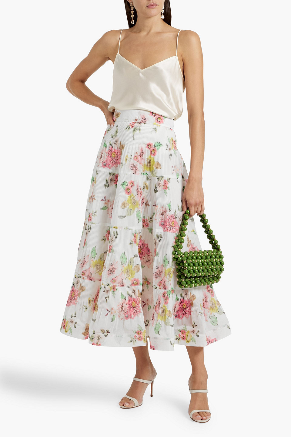 PAIGE CICELY SILK-SATIN CAMISOLE