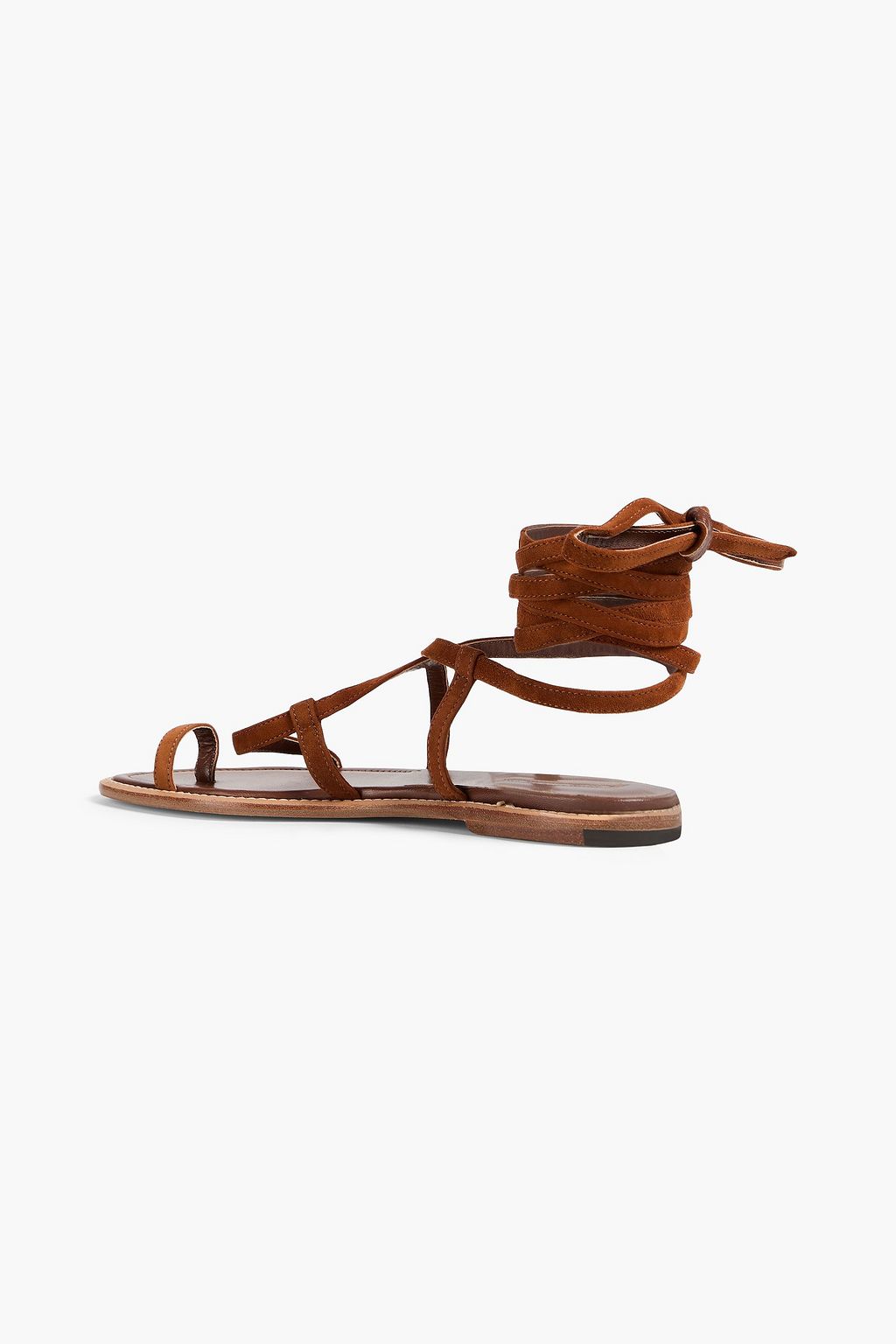 MANOLO BLAHNIK Primathi lace-up suede sandals