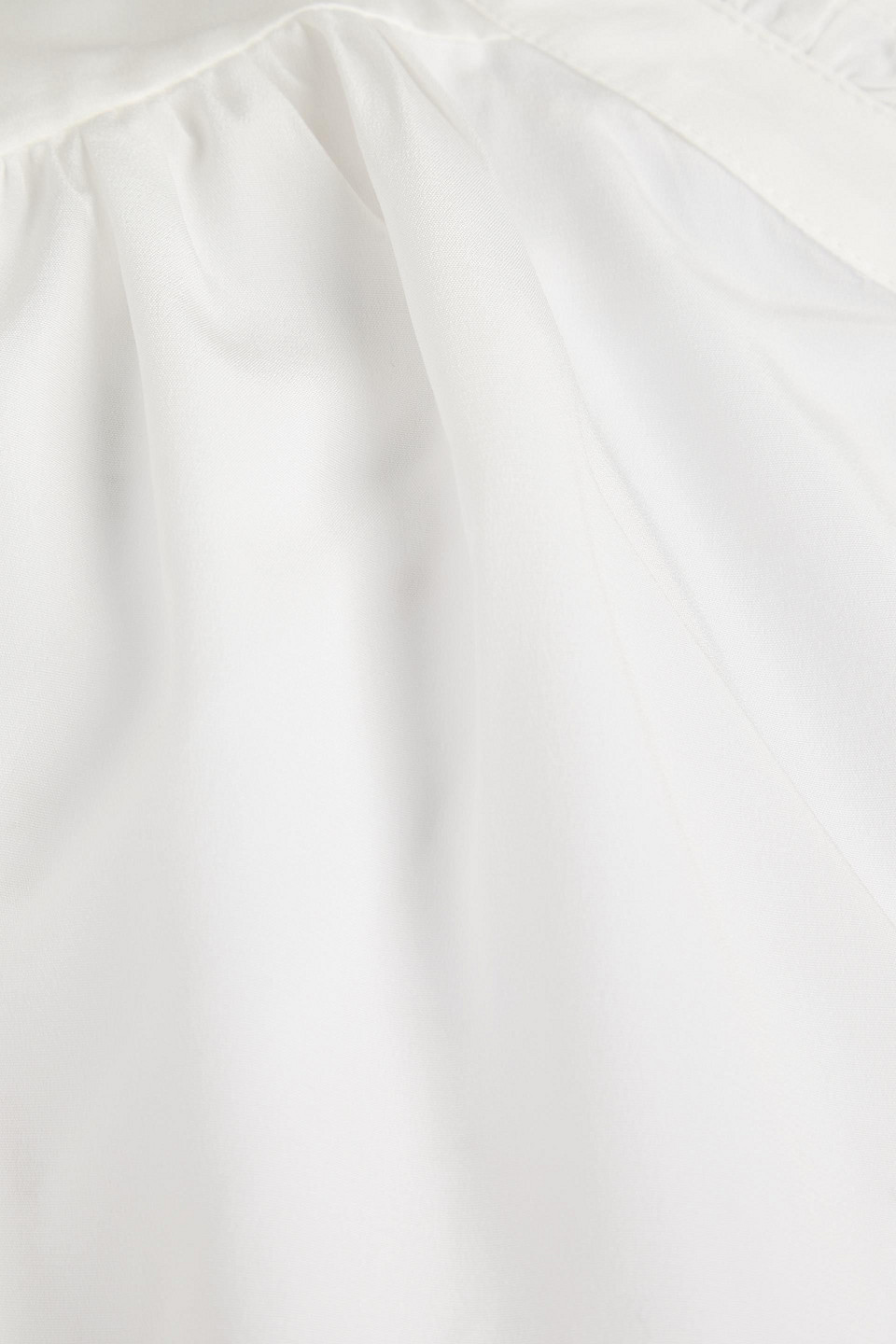 VERONICA BEARD LOUAMA SILK-BLEND CREPE DE CHINE BLOUSE 