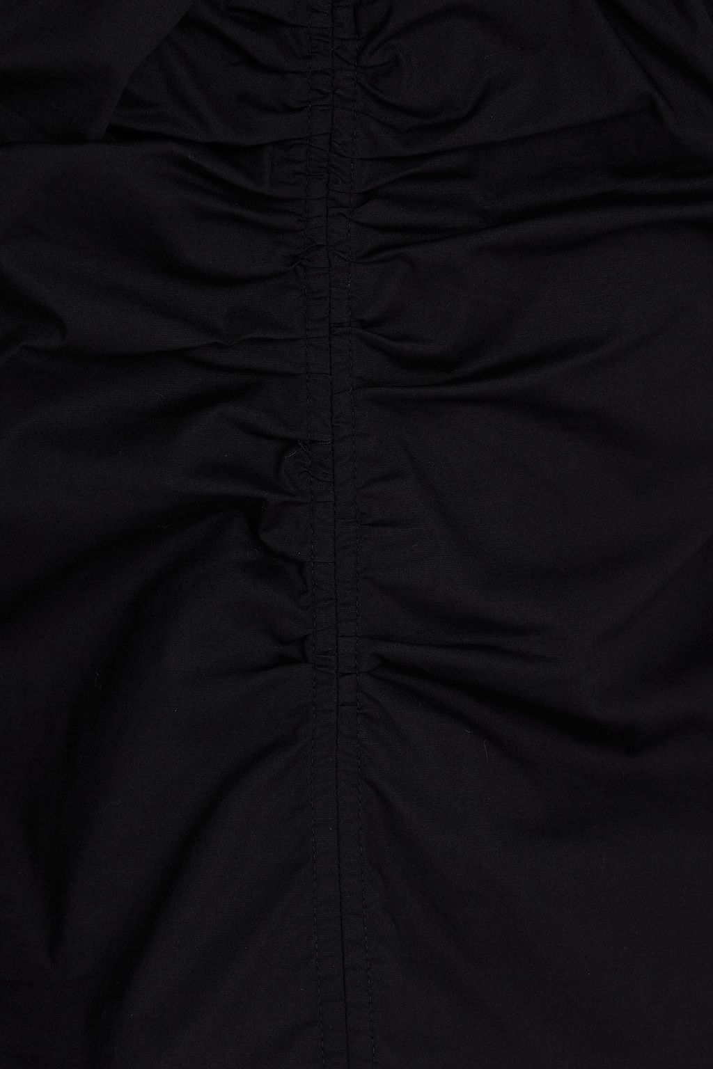 VERONICA BEARD Zhou ruched stretch-cotton poplin top
