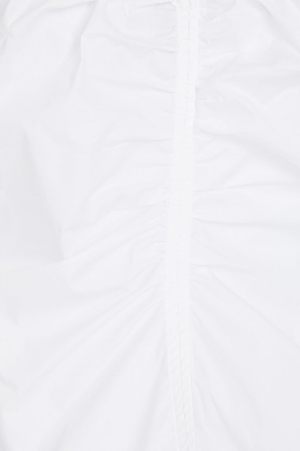 VERONICA BEARD Zhou ruched stretch-cotton poplin top