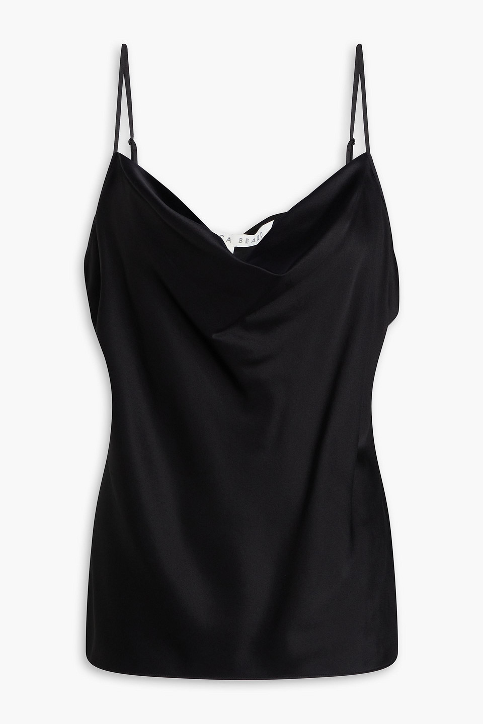 Veronica Beard Stretch-silk Satin Camisole In Black