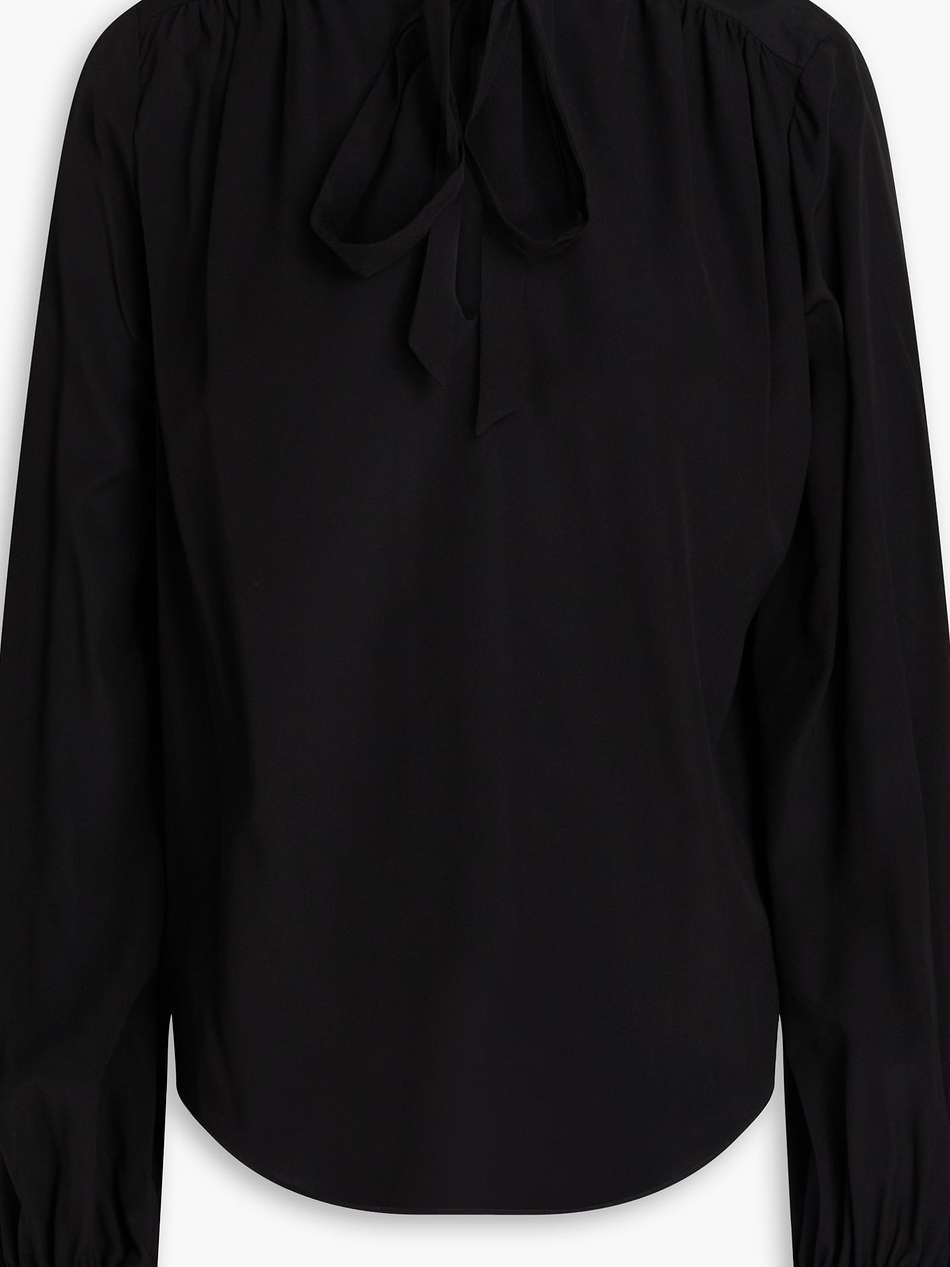 louama silk-blend crepe de chine blouse