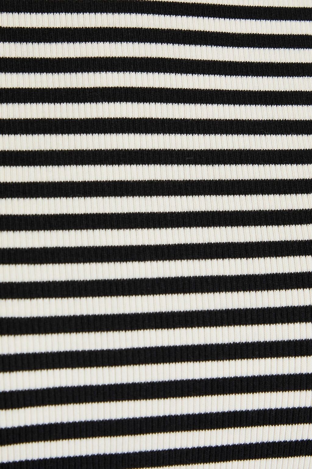 VERONICA BEARD Cedar striped Pima cotton-blend jersey turtleneck top