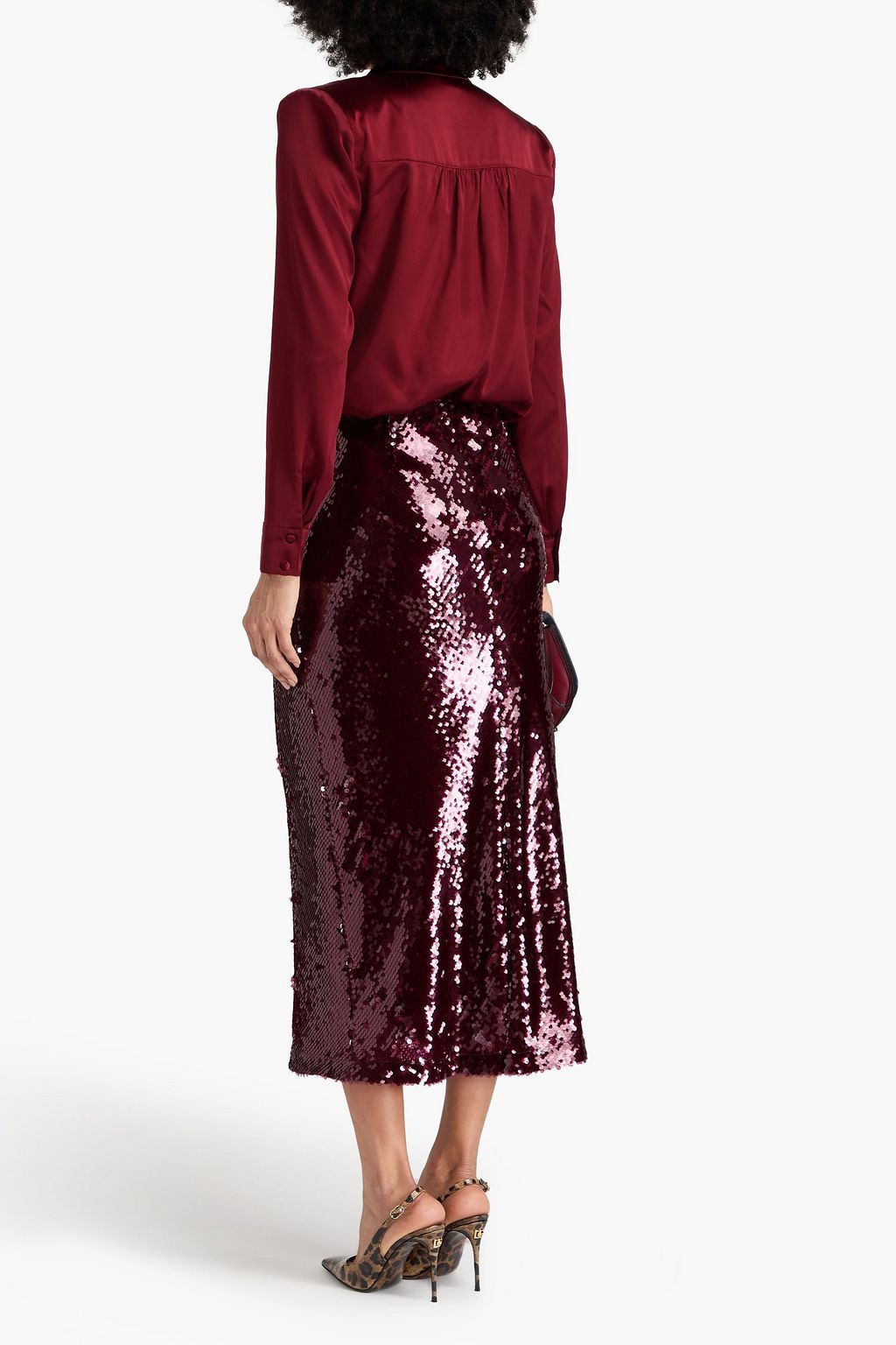 VERONICA BEARD Rozik wrap-effect stretch-silk satin top