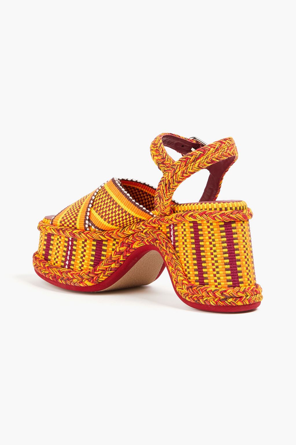 CHLOÉ صندل "ميريل" بنعل سميك من نسيج محبوك