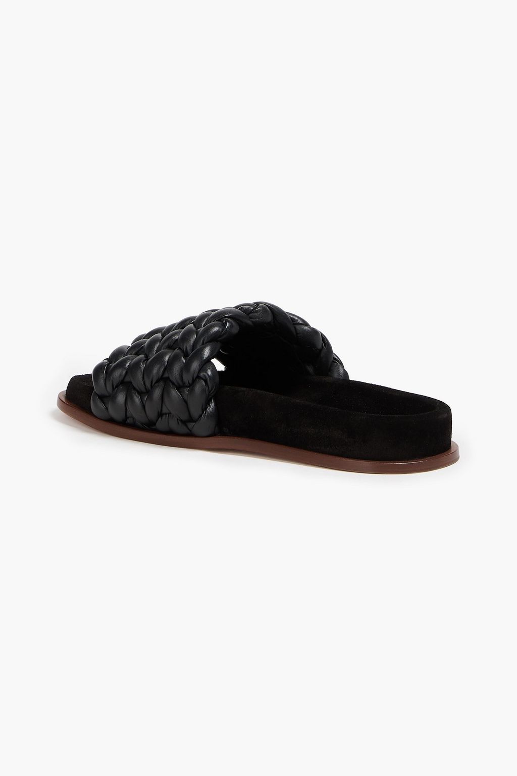 CHLOÉ Kacey braided leather slides