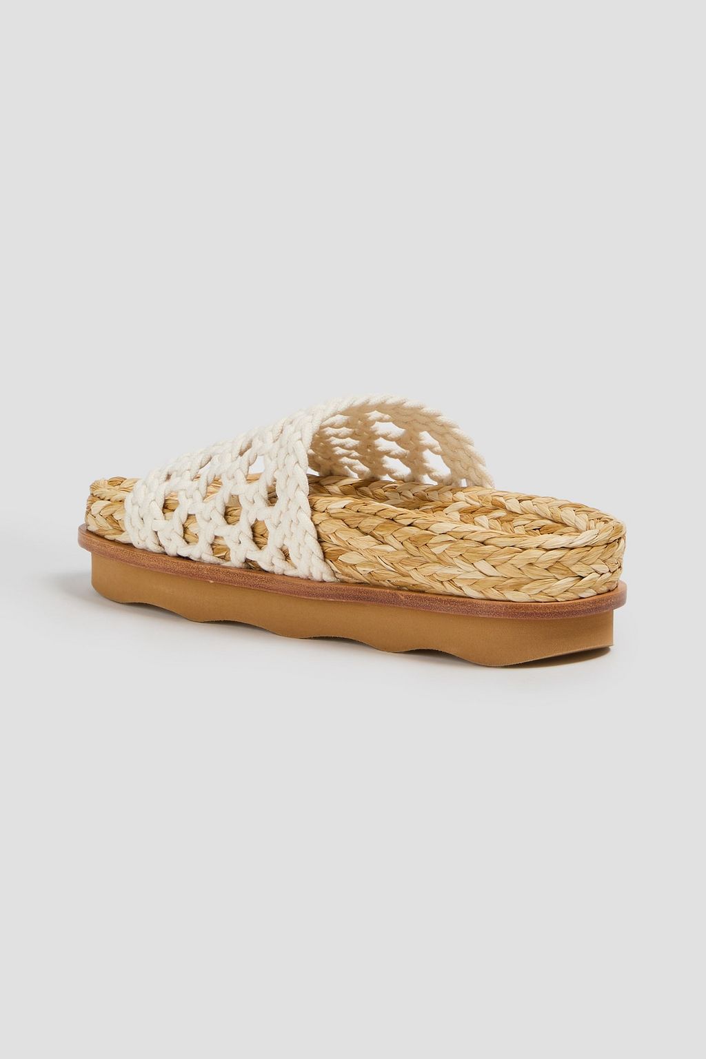 CHLOÉ Wavy crochet slides