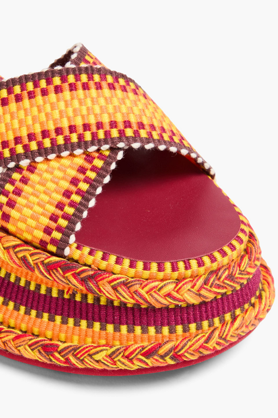 CHLOÉ MERIL WOVEN PLATFORM SANDALS