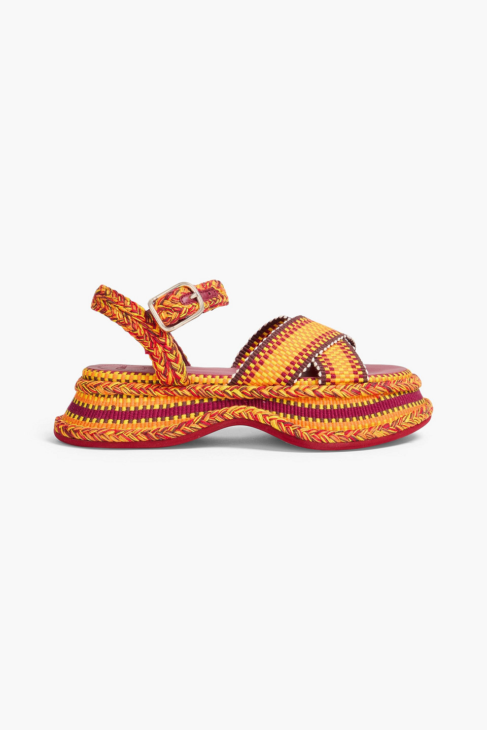 CHLOÉ MERIL WOVEN PLATFORM SANDALS