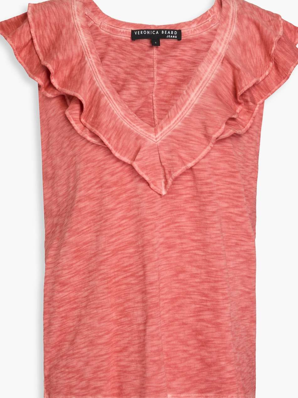 ellerie ruffled pima cotton-jersey top