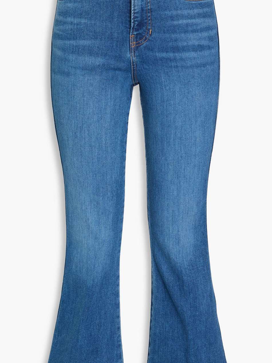 carson high-rise kick-flare jeans