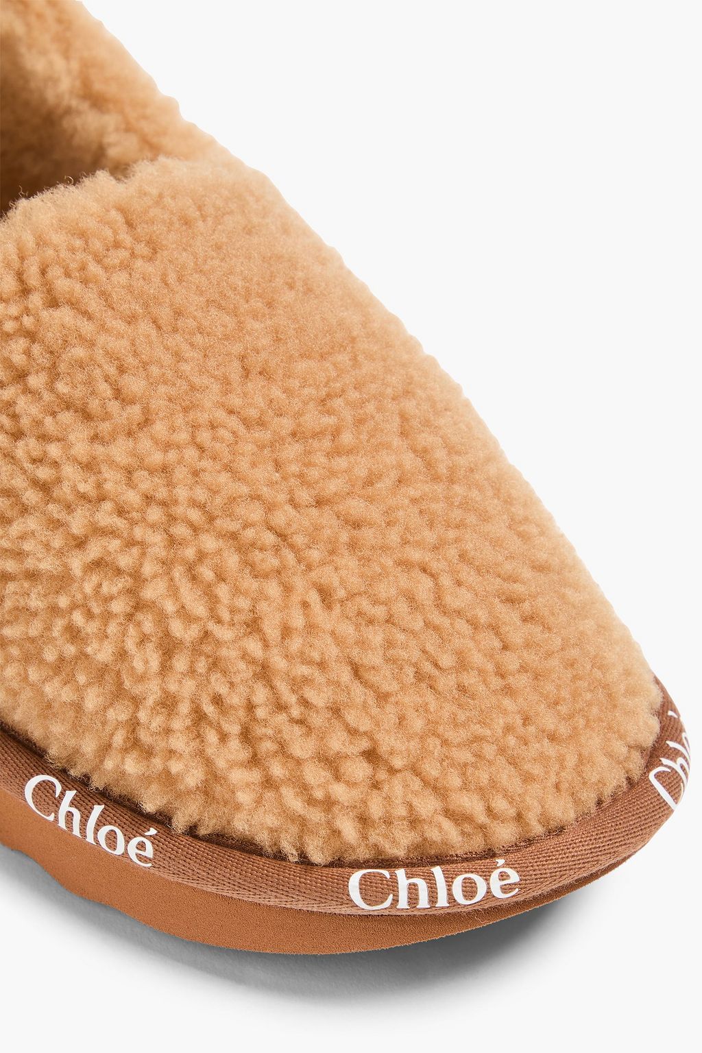 CHLOÉ سليبرز "وودي" من صوف ناعم