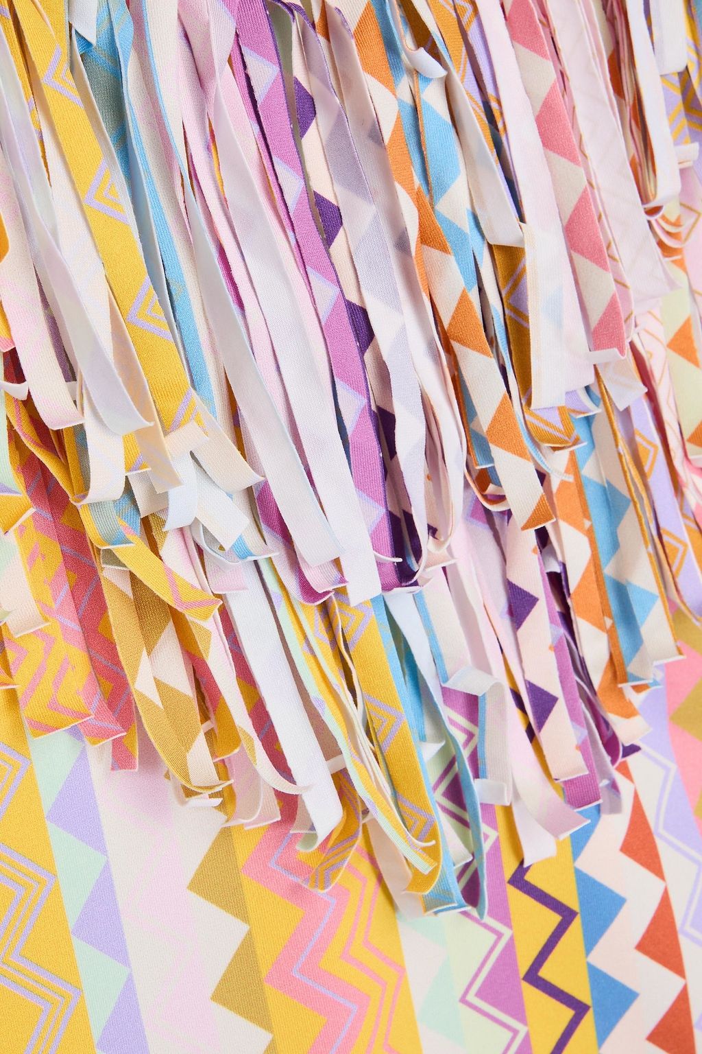 MISSONI Fringed printed swimsuit