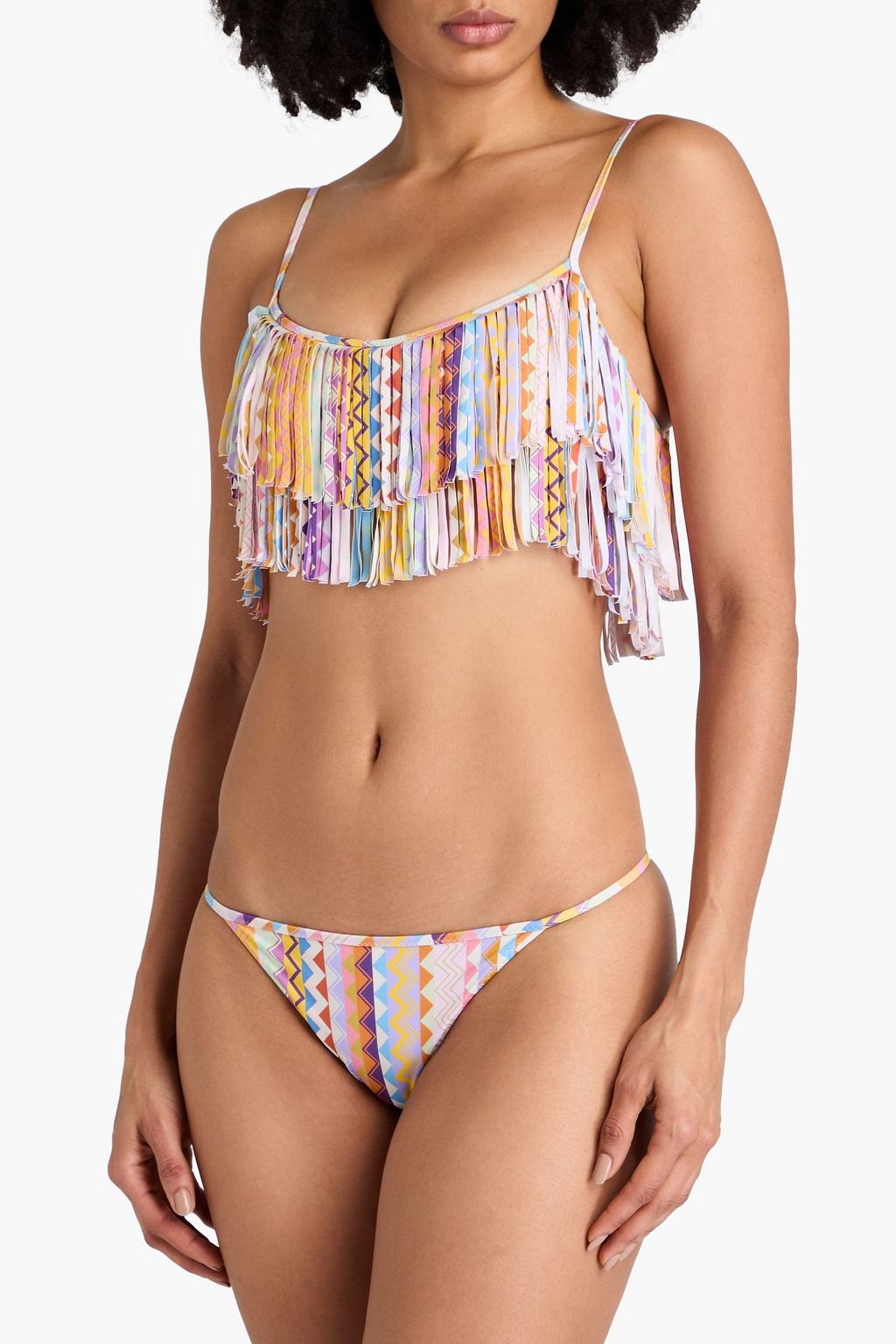MISSONI 프린지 장식 프린트 비키니