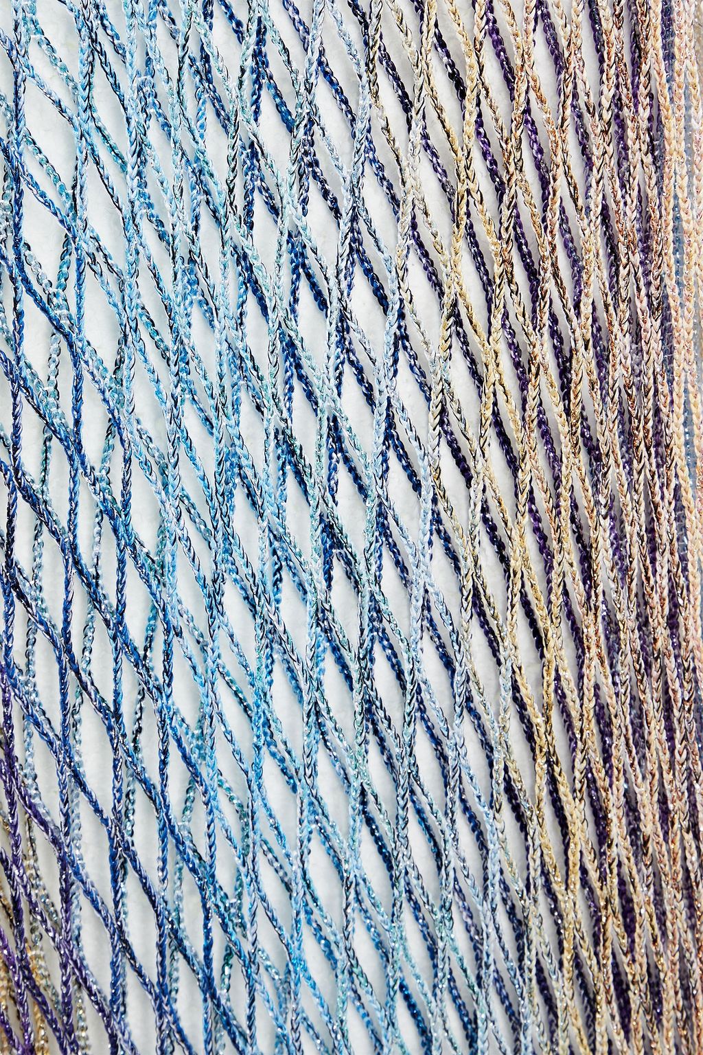 MISSONI فستان "ماريه" من نسيج بحبكة كروشيه بلون معدني