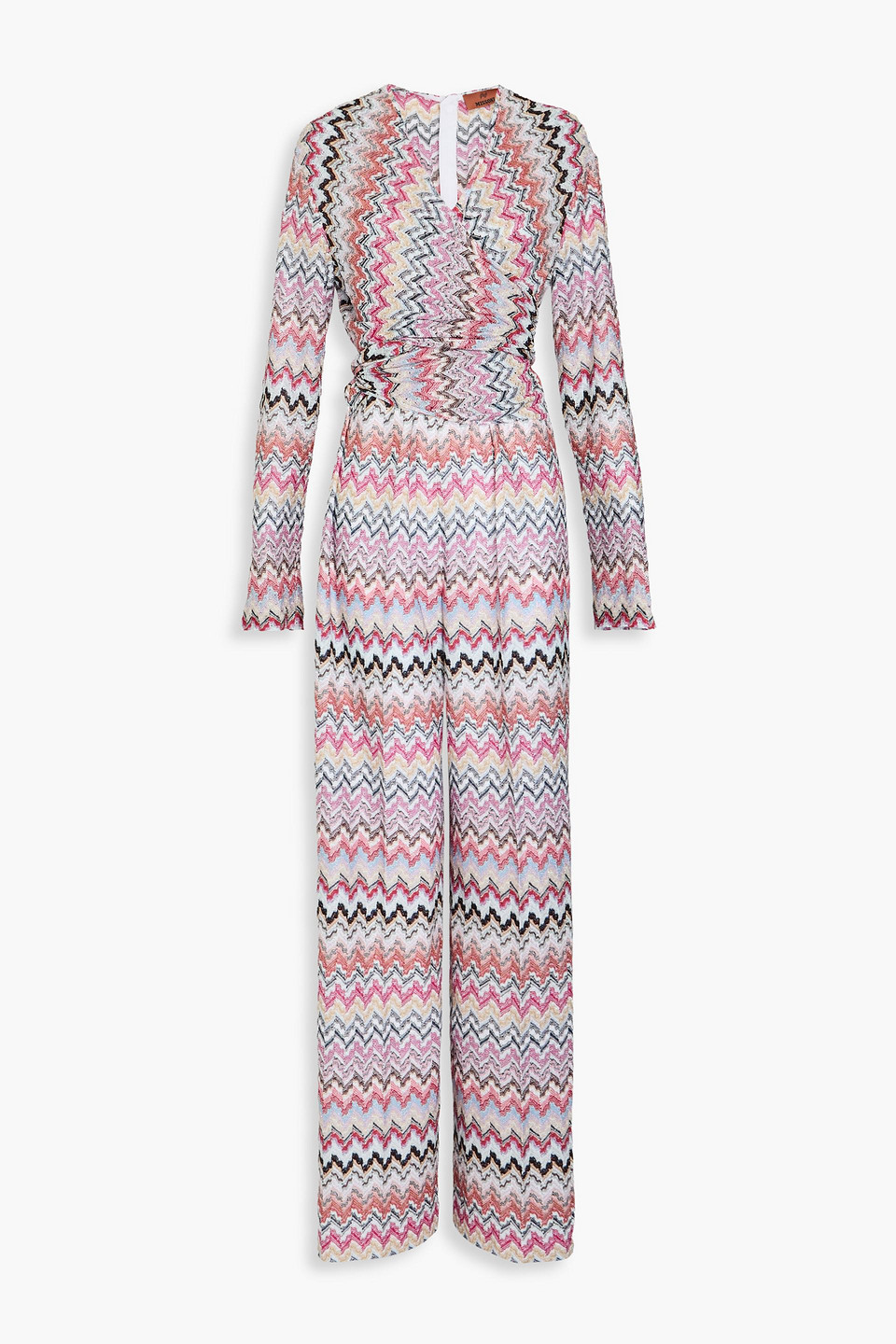 Missoni Zig Zag-pattern Jumpsuit In Fuchsiafarben
