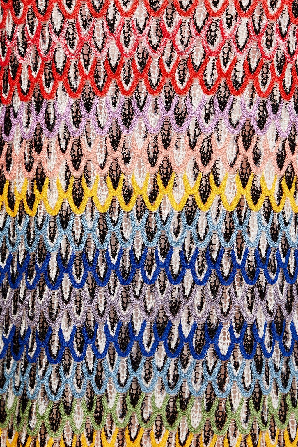 MISSONI فستان من نسيج محبوك بحبكة كروشيه