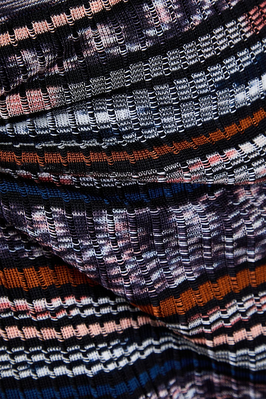 MISSONI 스페이스 다이 리브 니트 스커트