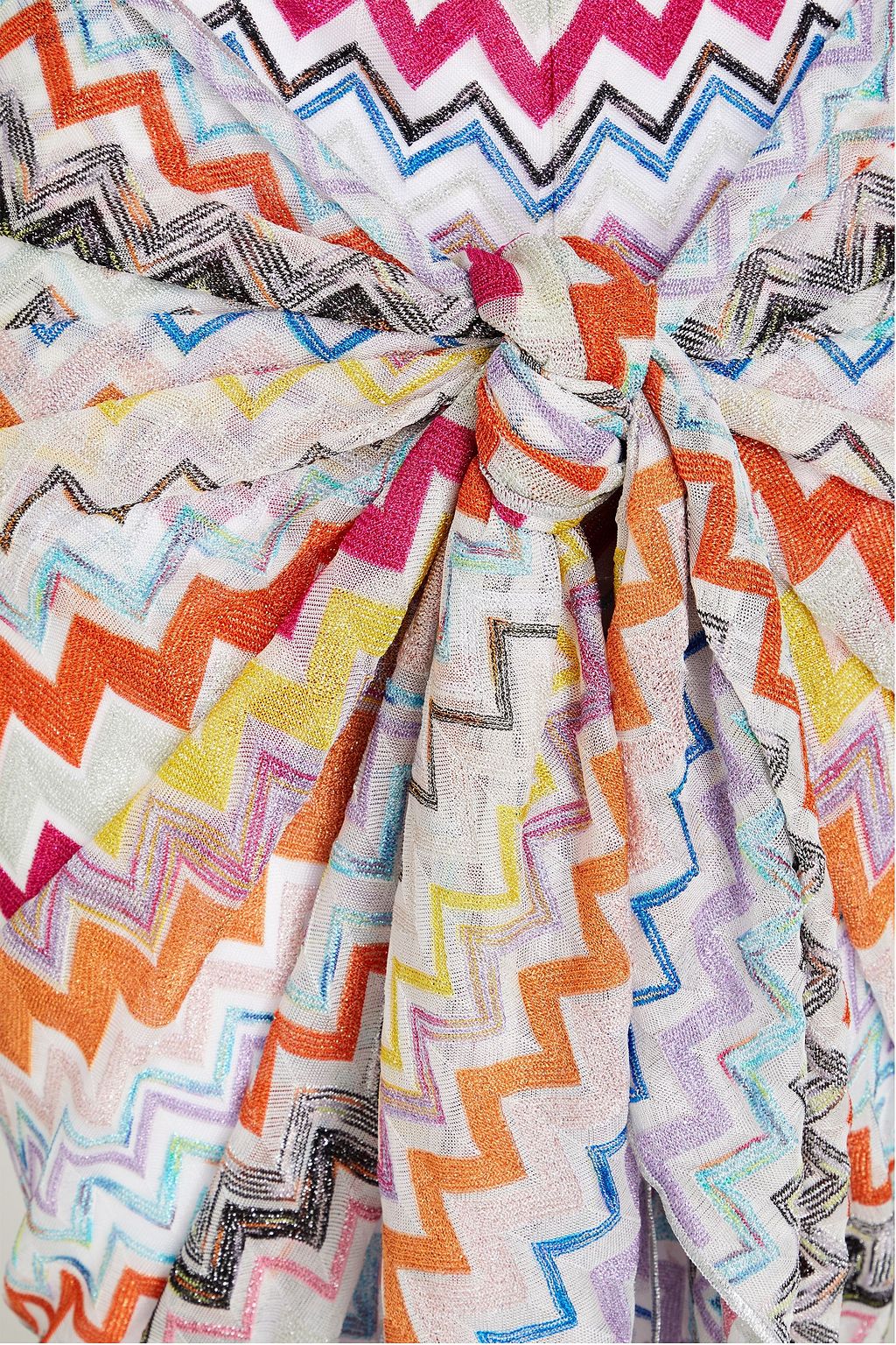 MISSONI 컨버터블 메탈릭 크로셰 니트 파레오