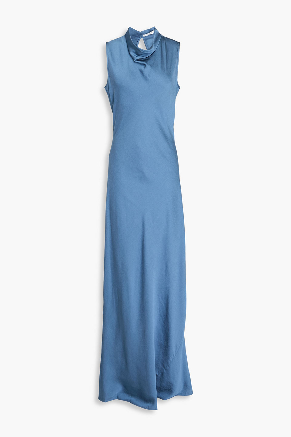 veronica beard - kura satin-crepe maxi dress - blue - us 00